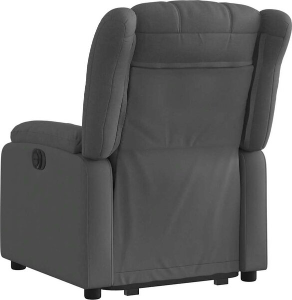 VidaXL Elektrické zvedací polohovací křeslo textil [3205341] Barva: Tmavě zelená