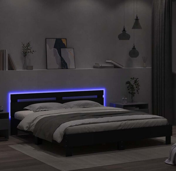 VidaXL Rám postele s čelo 180 x 200 cm Kompozitní dřevo [3207528] Barva: Bílá
