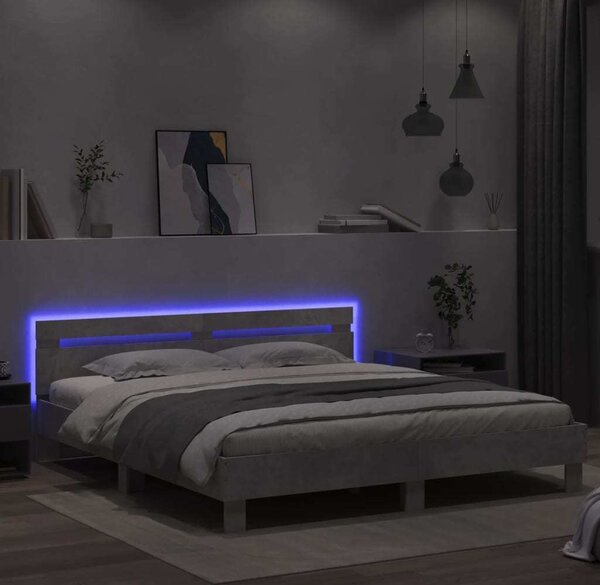 VidaXL Rám postele s čelo 180 x 200 cm Kompozitní dřevo [3207528] Barva: Bílá