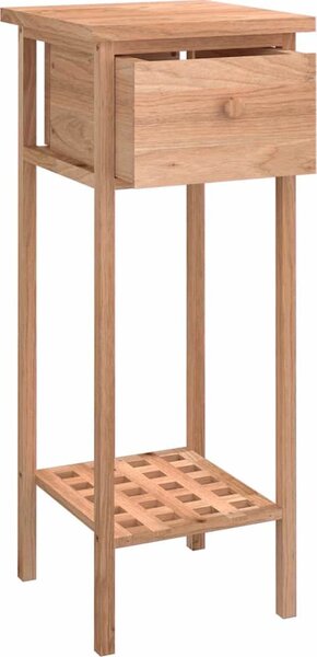 VidaXL Odkládací stolek se zásuvkou 25 x 25 x 60 cm masivní ořech [350343]