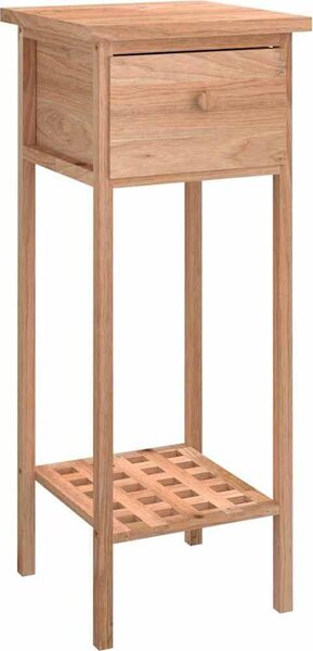 VidaXL Odkládací stolek se zásuvkou 25 x 25 x 60 cm masivní ořech [350343]