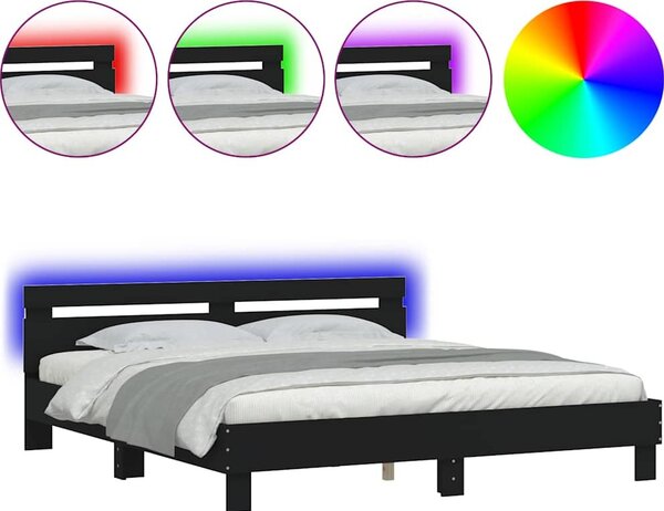 VidaXL Rám postele s čelo 180 x 200 cm Kompozitní dřevo [3207528] Barva: Bílá