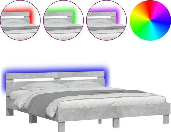 VidaXL Rám postele s čelo 180 x 200 cm Kompozitní dřevo [3207528] Barva: Bílá