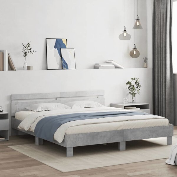 VidaXL Rám postele s čelo 180 x 200 cm Kompozitní dřevo [3207528] Barva: Bílá