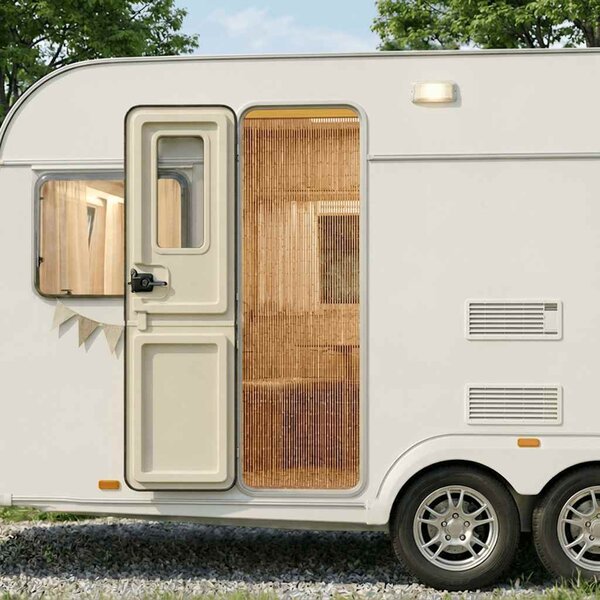 VidaXL Dveřní závěs proti hmyzu pro obytný vůz, , bambus, 56x185 cm [43720] Barva: Hnědá