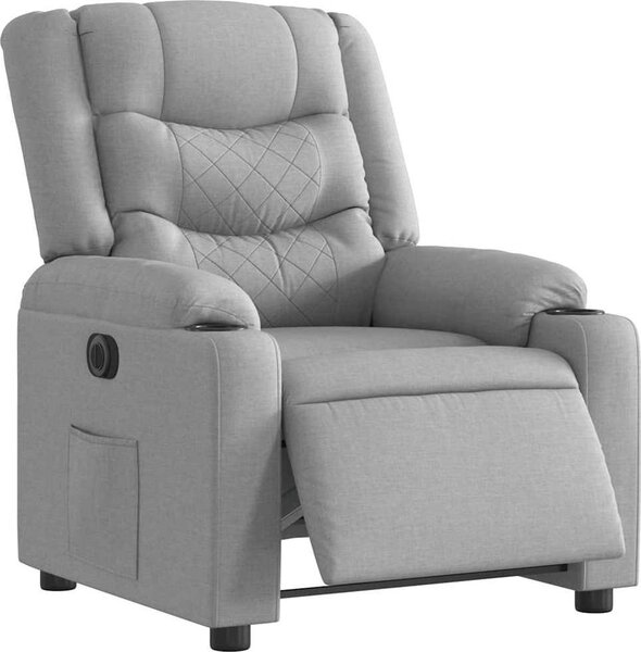 VidaXL Elektrické polohovací křeslo textil [3206569] Barva: Tmavě zelená