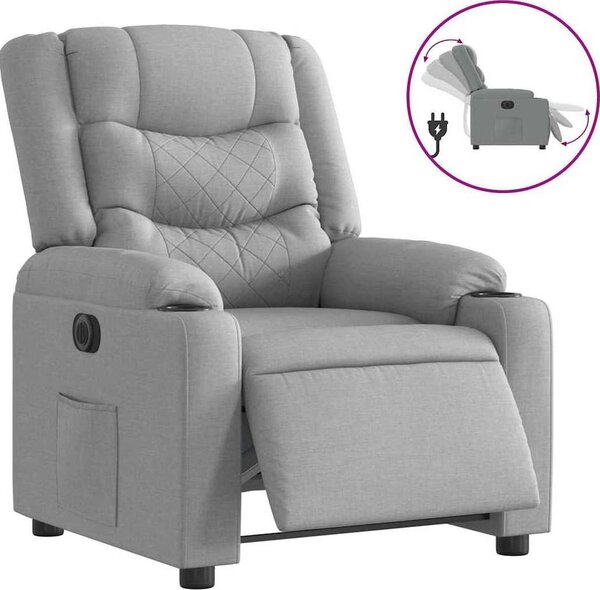 VidaXL Elektrické polohovací křeslo textil [3206569] Barva: Tmavě zelená