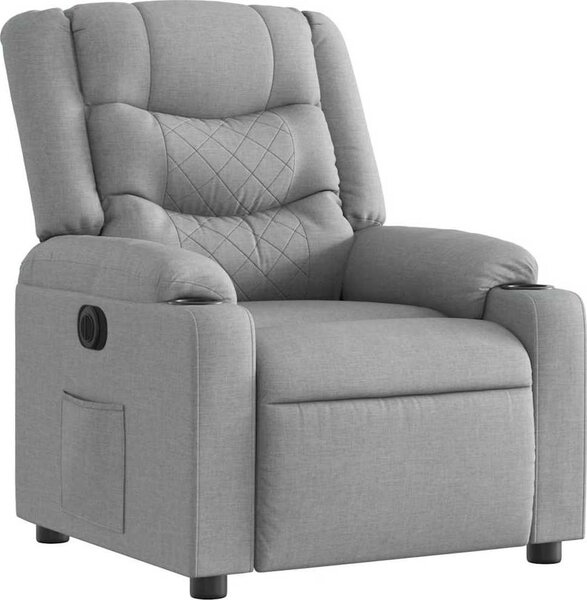 VidaXL Elektrické polohovací křeslo textil [3206569] Barva: Tmavě zelená
