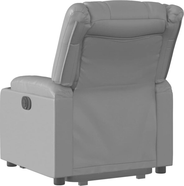 VidaXL Elektrické zvedací polohovací křeslo umělá kůže [3206560] Barva: krémová