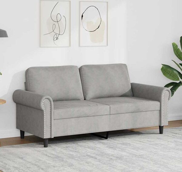 VidaXL 2místná pohovka 140 cm samet [359530] Barva: Žlutá