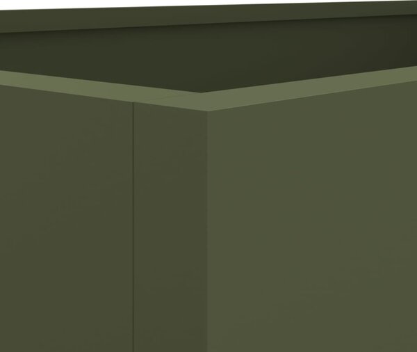 VidaXL Truhlík 62 x 40 x 39 cm ocel [841598] Barva: Olivově zelená