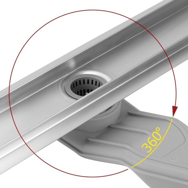 Scarico lineare REA Neox Superflow BRUSH NICKEL 50