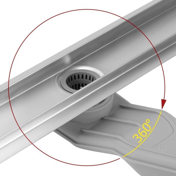 Scarico lineare REA Neox Superflow BRUSH NICKEL 50