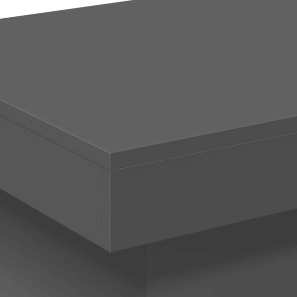 VidaXL Konferenční stolek s LED osvětlením 50 x 50 x 40 cm [839841] Barva: Bílá