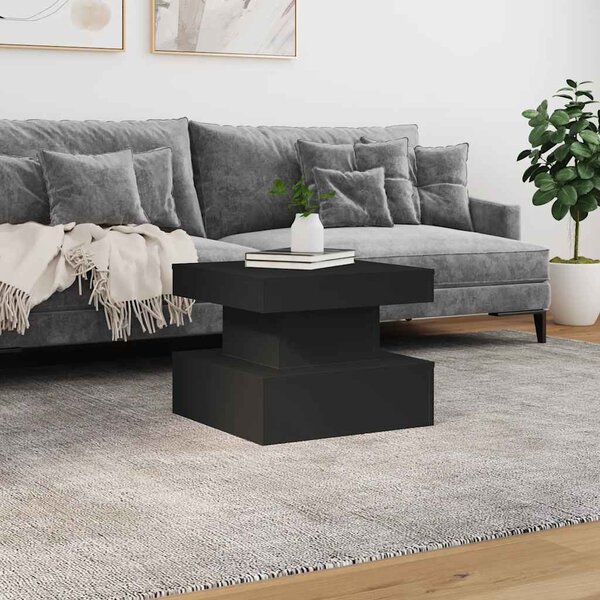 VidaXL Konferenční stolek s LED osvětlením 50 x 50 x 40 cm [839841] Barva: Bílá