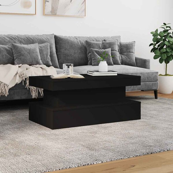 VidaXL Konferenční stolek s LED osvětlením 90 x 50 x 40 cm [839848] Barva: Bílá