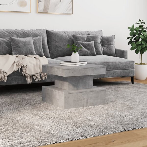 VidaXL Konferenční stolek s LED osvětlením 50 x 50 x 40 cm [839841] Barva: Bílá