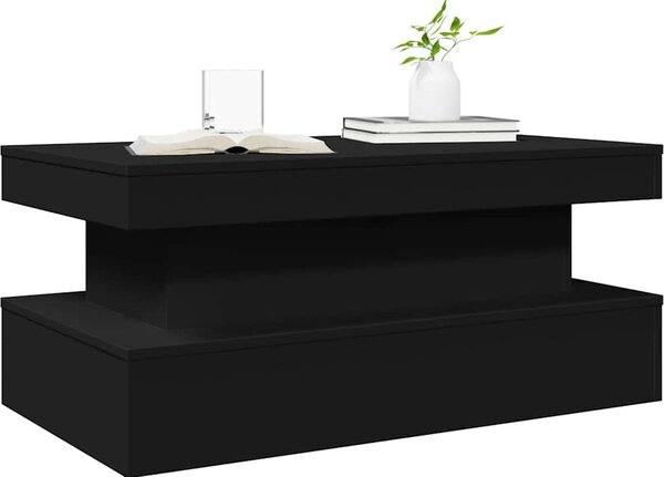 VidaXL Konferenční stolek s LED osvětlením 90 x 50 x 40 cm [839848] Barva: Bílá