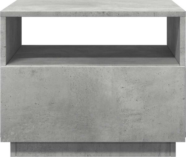 VidaXL Konferenční stolek s LED osvětlením 50 x 49 x 40 cm [839829] Barva: Betonová šedá