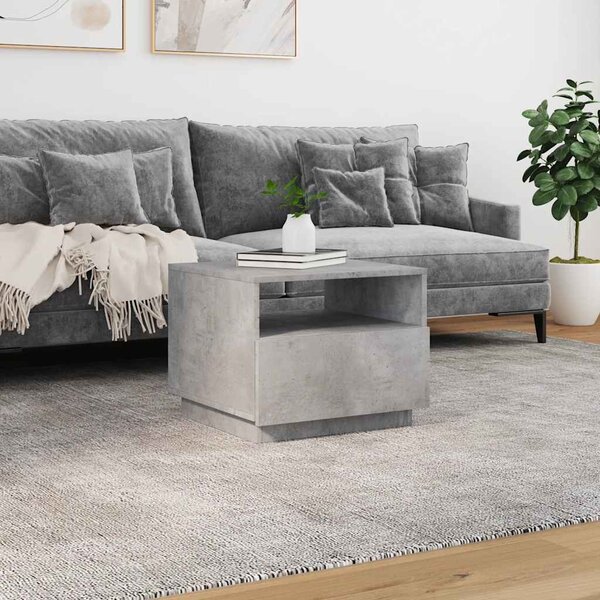 VidaXL Konferenční stolek s LED osvětlením 50 x 49 x 40 cm [839829] Barva: Betonová šedá