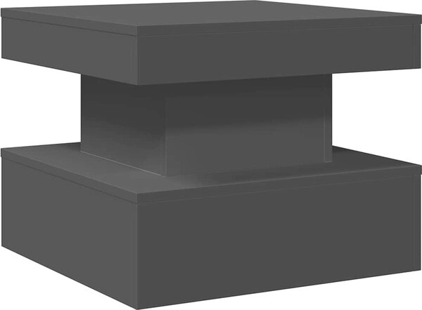 VidaXL Konferenční stolek s LED osvětlením 50 x 50 x 40 cm [839841] Barva: Bílá