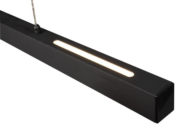 Trio Leuchten R32043132 PAROS - Závěsný stahovací lustr stmívatelný klasickým vypínačem, LED 21W + 11W, 3000K, 3000lm + 1500lm, 90cm (Moderní stahovací LED lustr s příjemnou teplou barvou světla, montura v černé matné barvě, svítí nahoru i dolů)