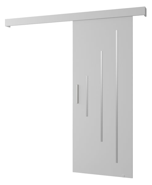 Posuvné dveře se stříbrným úchytem SALOME 11 - 70 cm, bílé