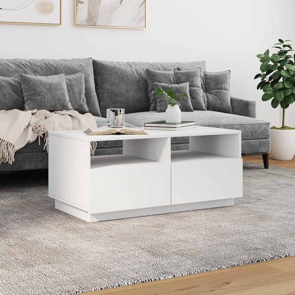 VidaXL Konferenční stolek s LED osvětlením 90 x 49 x 40 cm [839833] Barva: Černá
