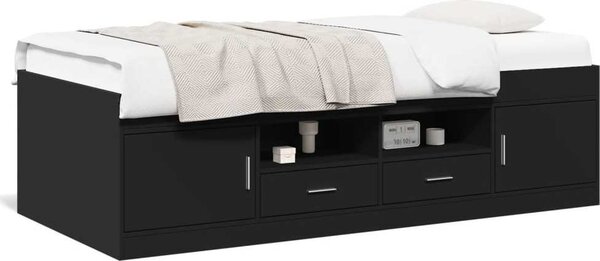 VidaXL Válenda se zásuvkami bez matrace 90 x 190 cm [3280252] Barva: Bílá