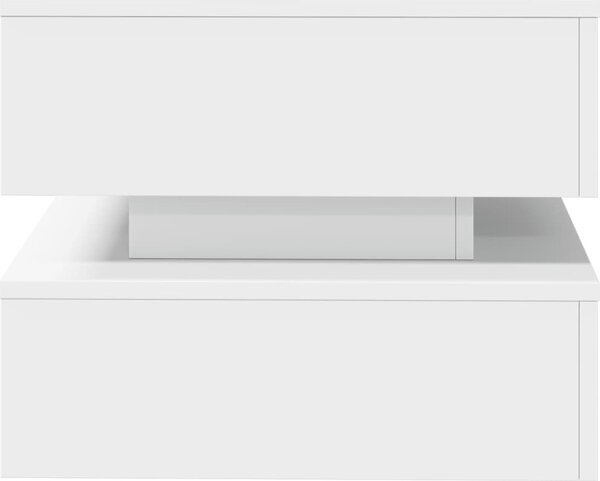 VidaXL Konferenční stolek s LED osvětlením 50 x 50 x 40 cm [839858] Barva: Staré dřevo