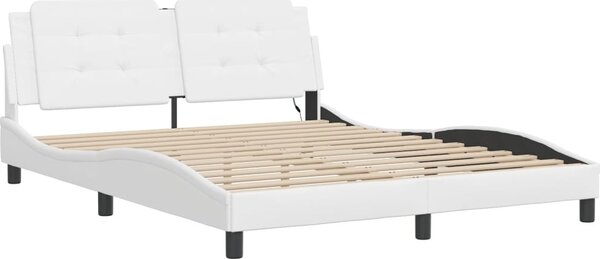 VidaXL Rám postele s LED bez matrace Zadar 160 x 200 cm [3214118] Barva: Černá