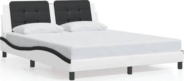 VidaXL Rám postele s LED bez matrace Zadar 160 x 200 cm [3214118] Barva: Černá