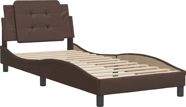 VidaXL Rám postele bez matrace Zadar 90x200 cm umělá kůže [3208158] Barva: Černobílý
