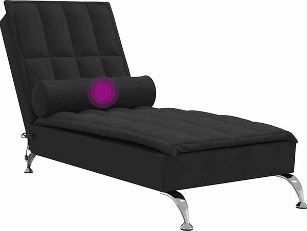 VidaXL Masážní lenoška s podhlavníkem textil [379447] Barva: taupe