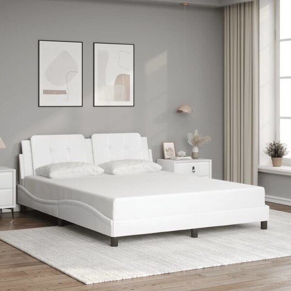 VidaXL Rám postele s LED bez matrace Zadar 160 x 200 cm [3214118] Barva: Černá
