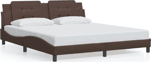 VidaXL Rám postele s LED bez matrace Zadar 180 x 200 cm [3214124] Barva: Černá