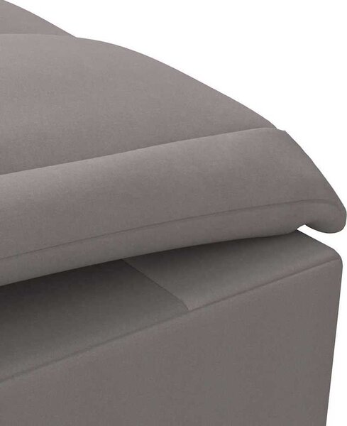 VidaXL Masážní lenoška s podhlavníkem textil [379447] Barva: taupe
