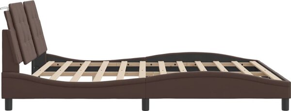 VidaXL Rám postele s LED bez matrace Zadar 180 x 200 cm [3214124] Barva: Černá