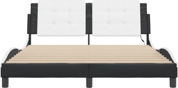 VidaXL Rám postele s LED bez matrace Zadar 160 x 200 cm [3214118] Barva: Černá
