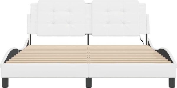 VidaXL Rám postele s LED bez matrace Zadar 160 x 200 cm [3214118] Barva: Černá
