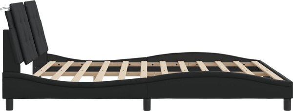 VidaXL Rám postele s LED bez matrace Zadar 180 x 200 cm [3214124] Barva: Černá