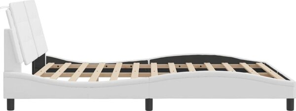 VidaXL Rám postele s LED bez matrace Zadar 160 x 200 cm [3214118] Barva: Černá