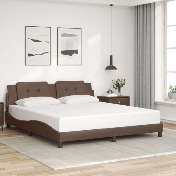 VidaXL Rám postele s LED bez matrace Zadar 180 x 200 cm [3214124] Barva: Černá