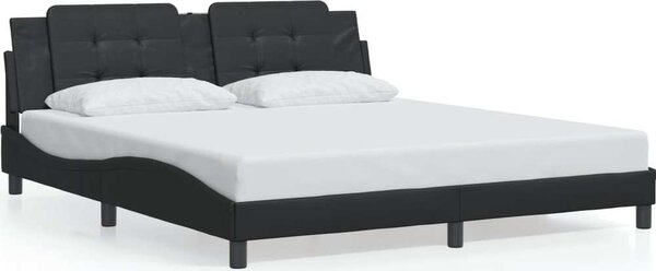 VidaXL Rám postele s LED bez matrace Zadar 180 x 200 cm [3214124] Barva: Černá