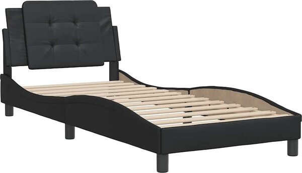 VidaXL Rám postele bez matrace Zadar 90x200 cm umělá kůže [3208158] Barva: Černobílý