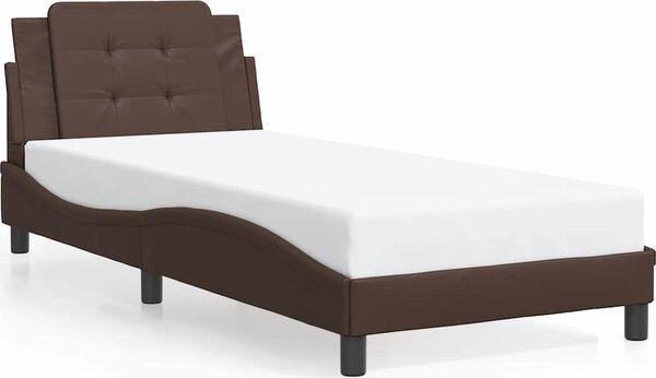 VidaXL Rám postele bez matrace Zadar 90x200 cm umělá kůže [3208158] Barva: Černobílý