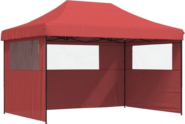 VidaXL Skládací party stan pop-up se 3 bočními stěnami [4005019] Barva: Hnědá