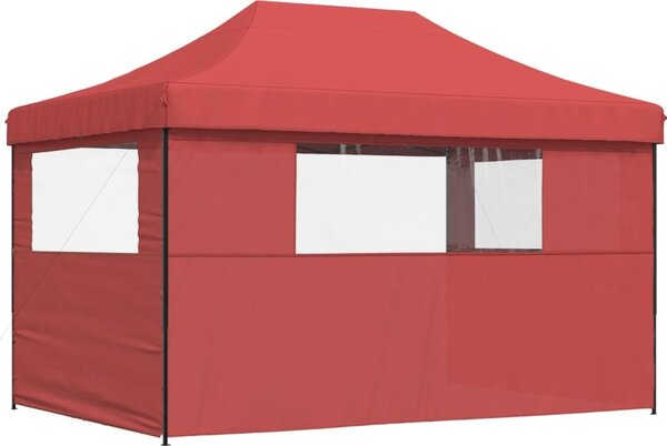 VidaXL Skládací party stan pop-up se 3 bočními stěnami [4005019] Barva: Hnědá