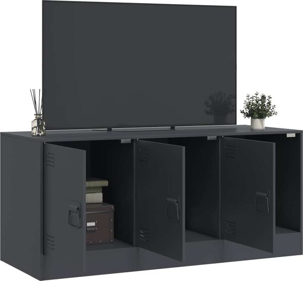 VidaXL TV skříňka 99 x 39 x 44 cm ocel [841647] Barva: Olivově zelená