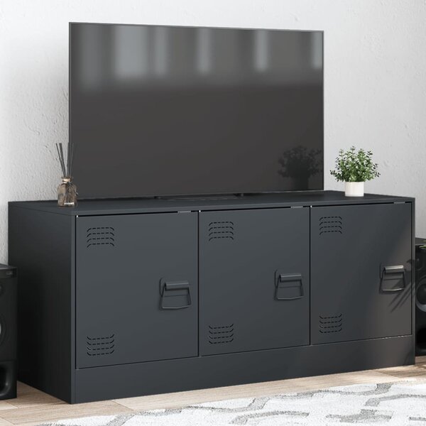 VidaXL TV skříňka 99 x 39 x 44 cm ocel [841647] Barva: Olivově zelená